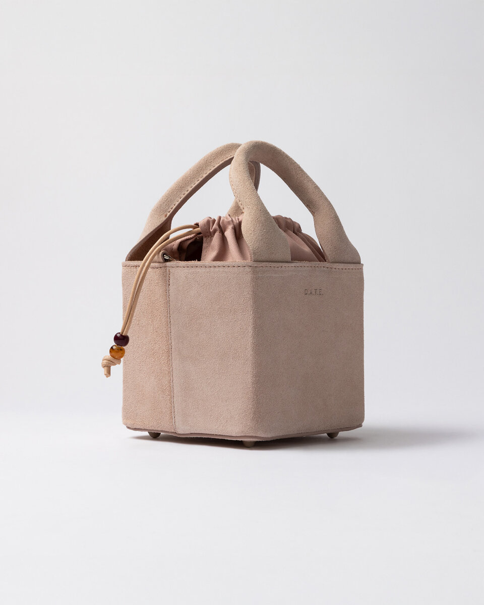 CUBO BAG SUEDE PINK