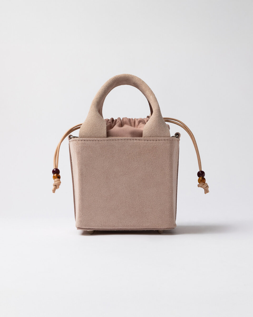 CUBO BAG SUEDE PINK