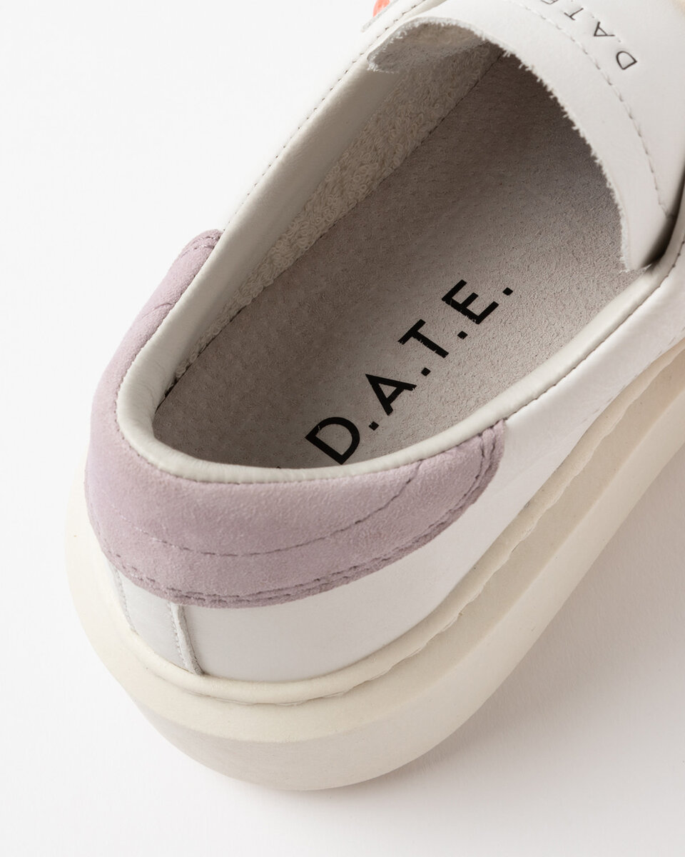 HILL LOW PLATFORM CALF WHITE-PINK