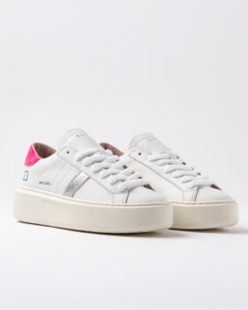 HILL LOW PLATFORM COLORED WHITE-FUXIA