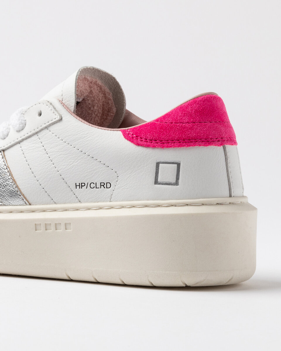 HILL LOW PLATFORM COLORED WHITE-FUXIA