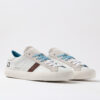 HILL LOW VINTAGE CALF WHITE-TURQUOISE