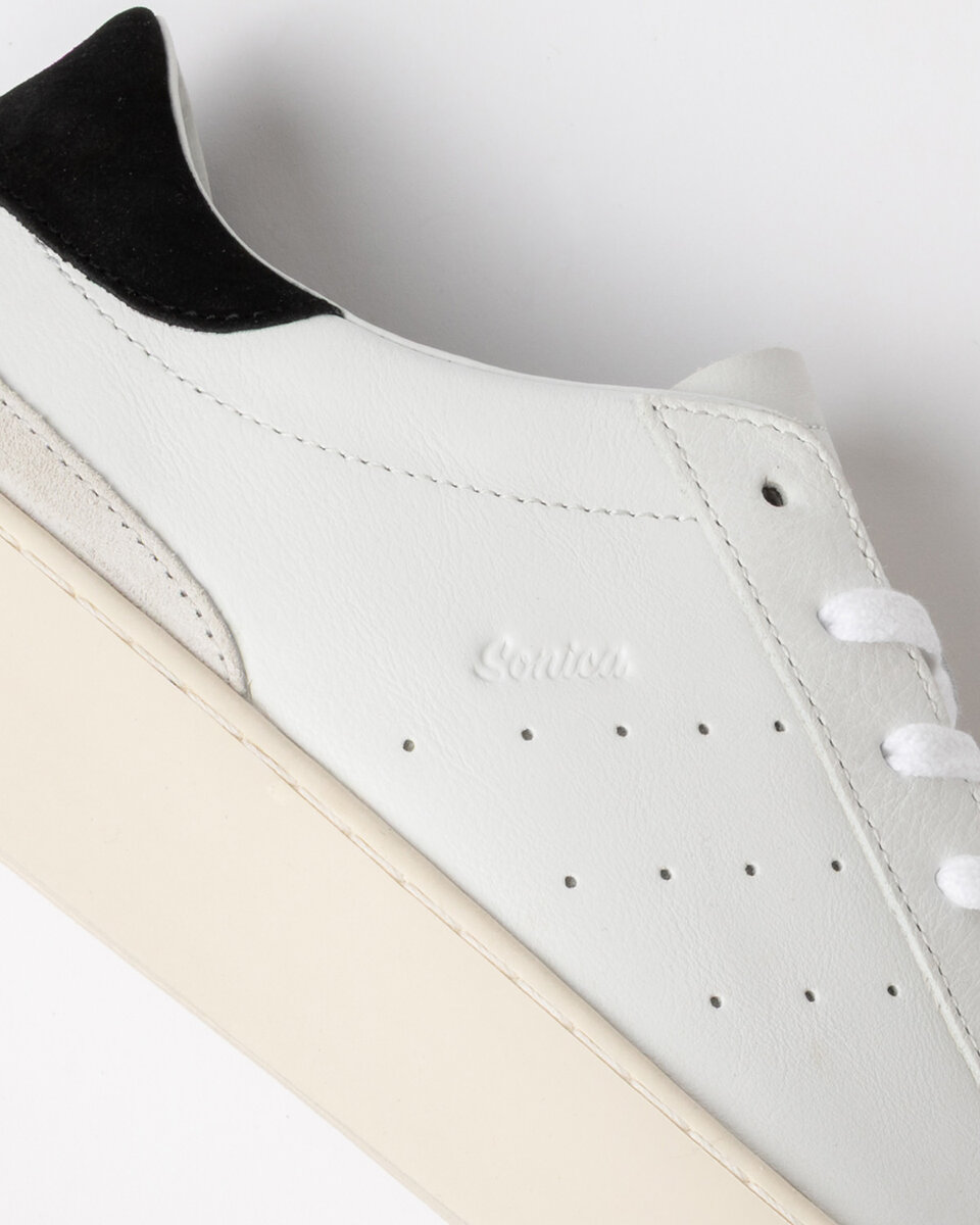 SONICA CALF WHITE-BLACK